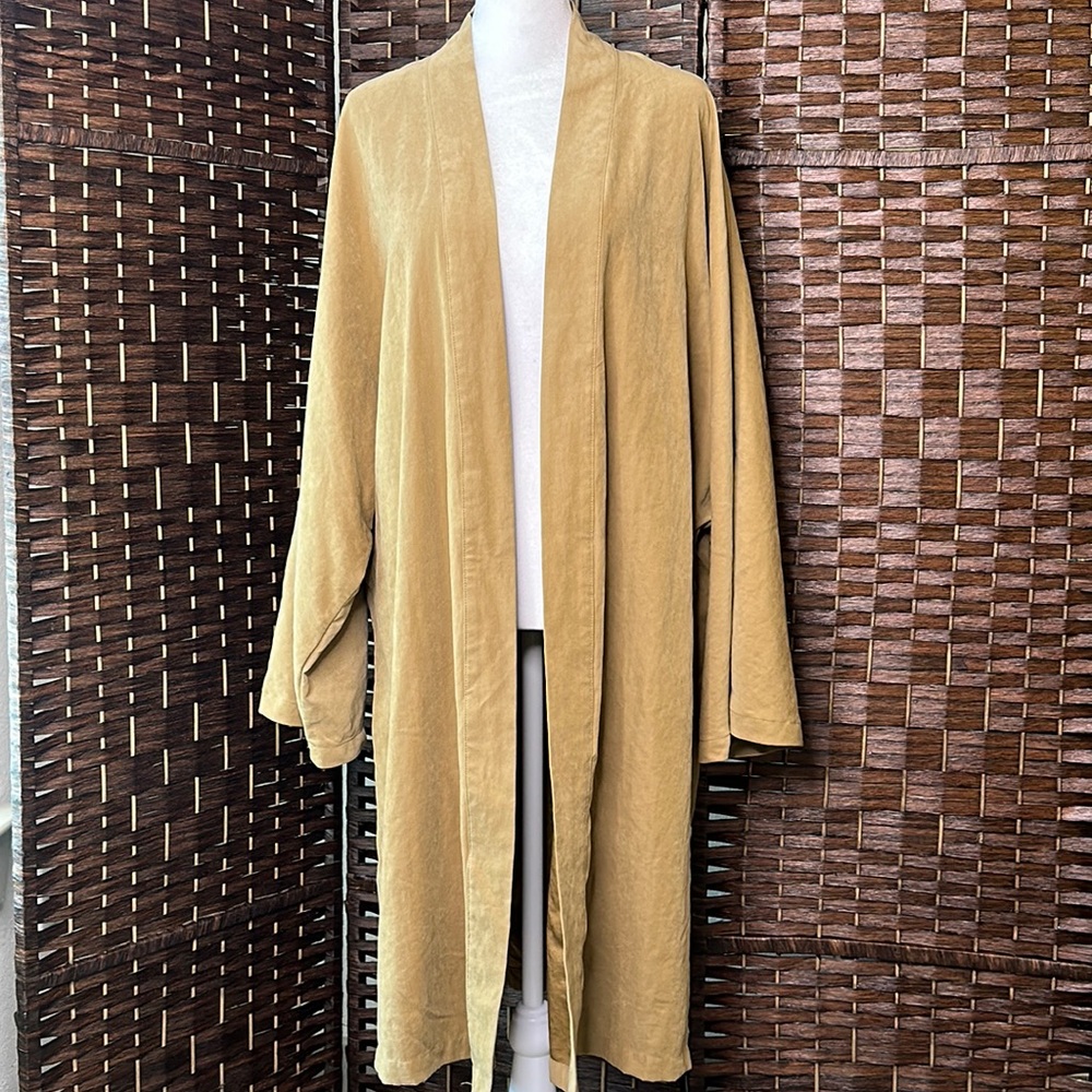 a new day Tan Cardigan Sweater Long Open Front